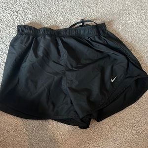Nike black athletic shorts size L